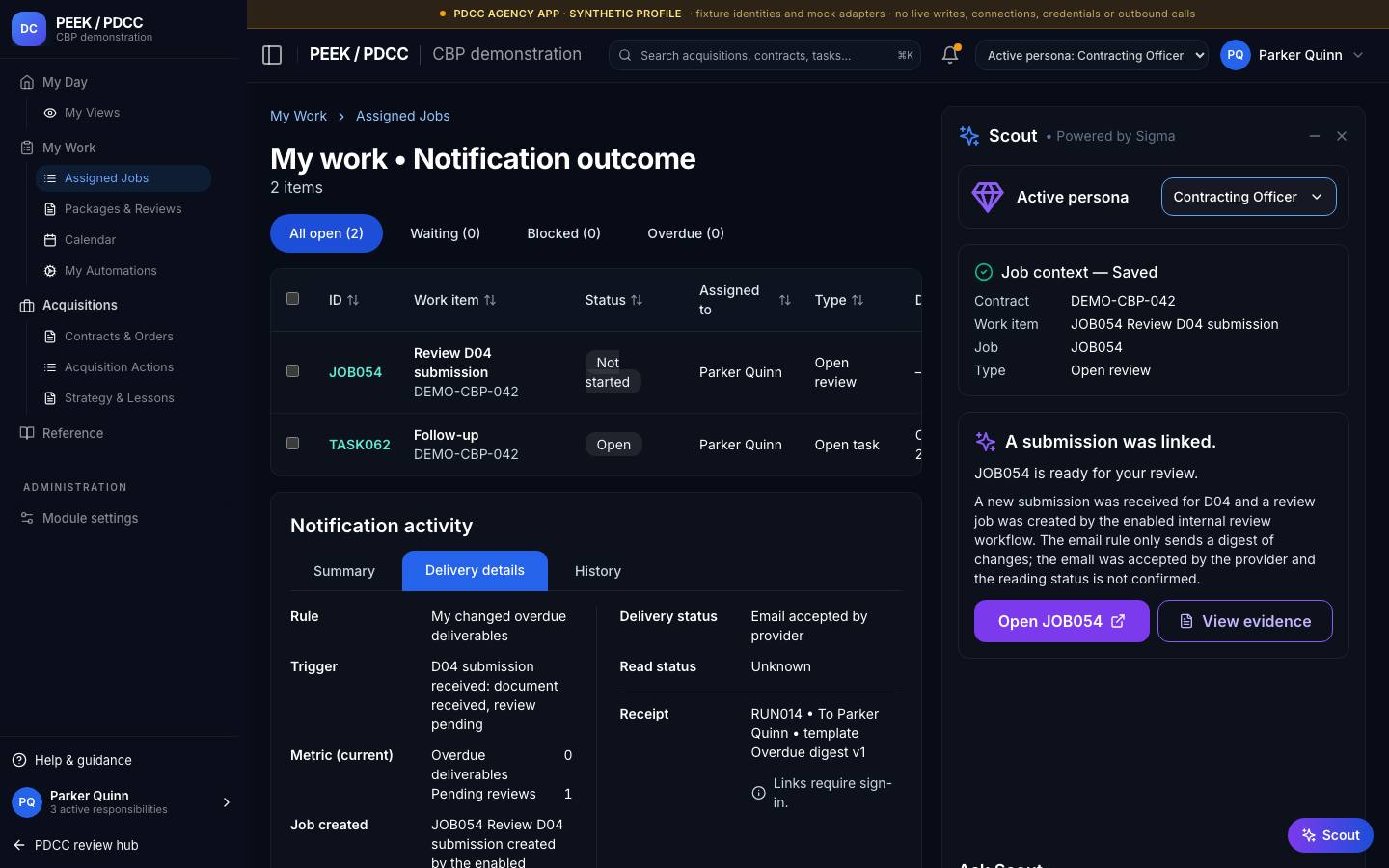 Notifications — /pdcc/my-work/notifications
