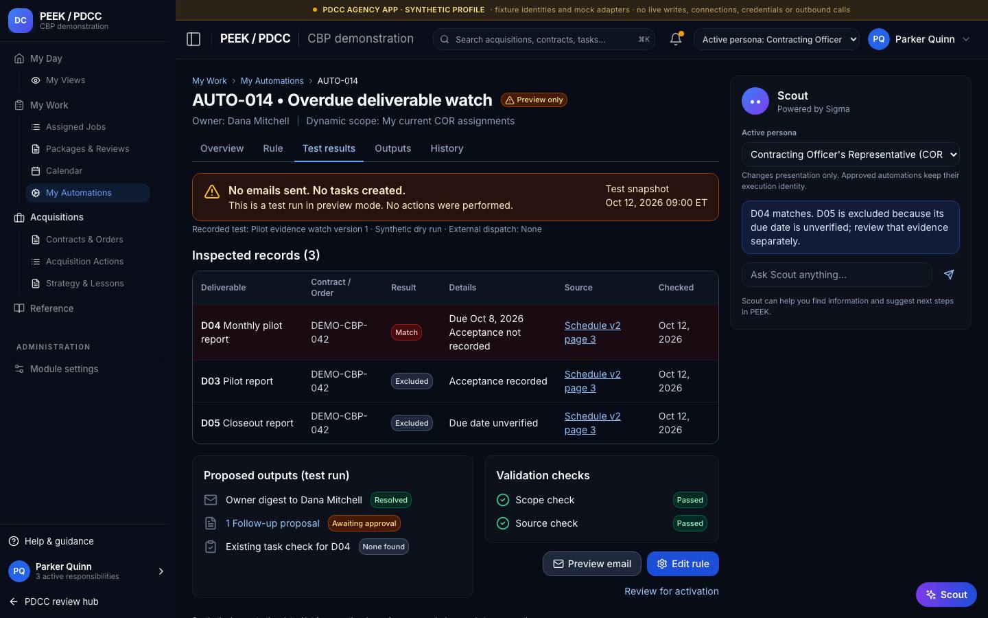 Configure and test an automation — /pdcc/my-work/automations?screen=AO03