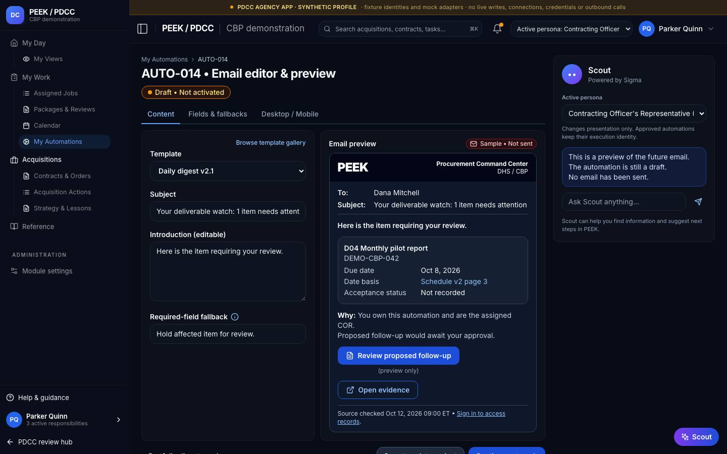 Configure and test an automation — /pdcc/my-work/automations?screen=AO05