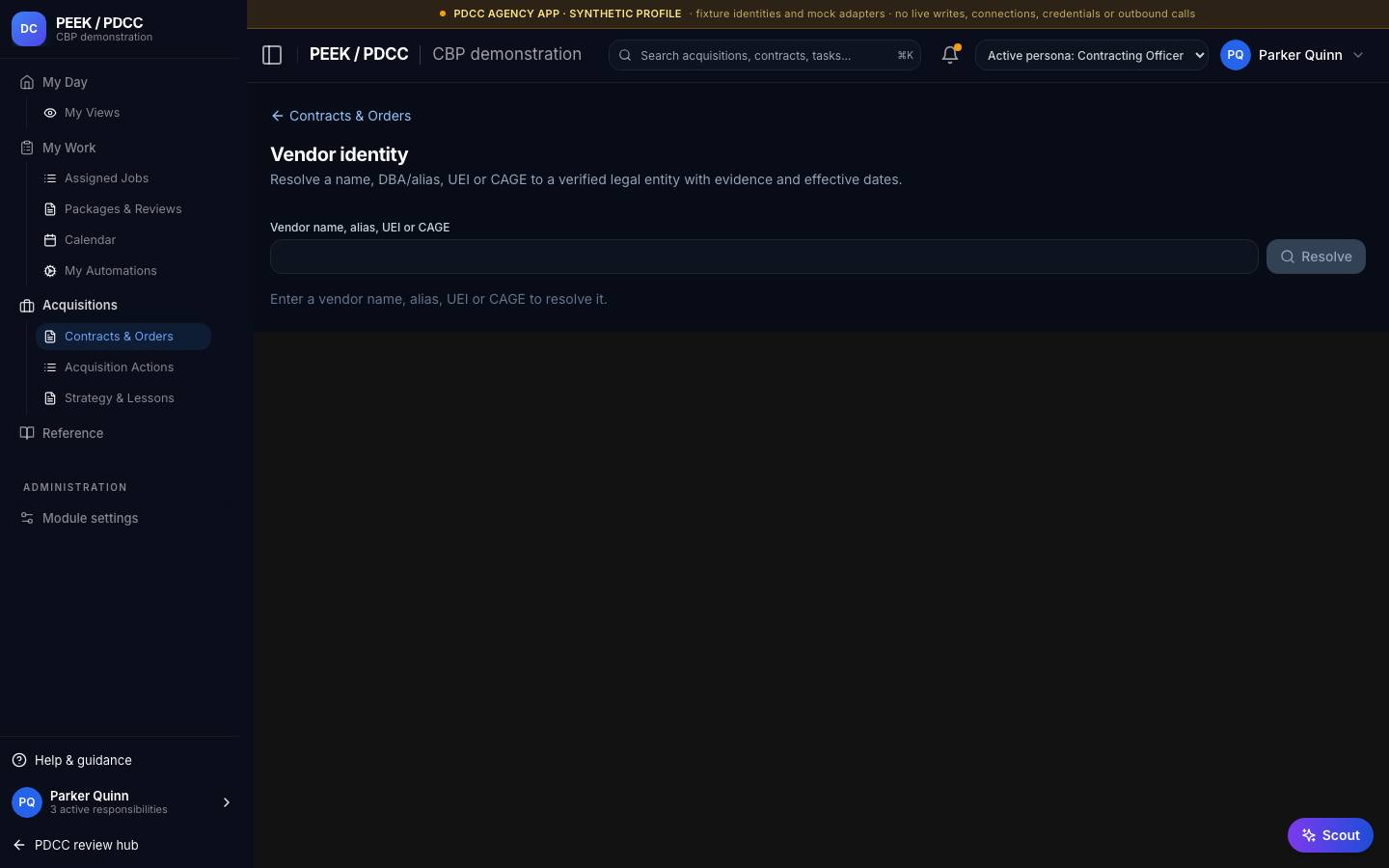 Contracts register — /pdcc/acquisitions/contracts/vendors