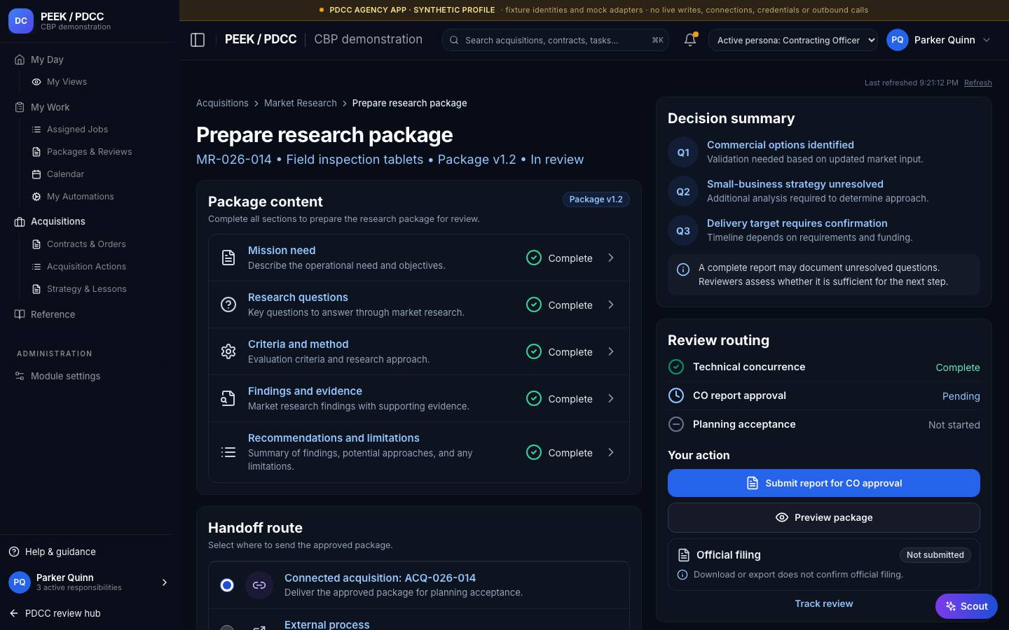Market Research overview — /pdcc/acquisitions/market-research?screen=MR13