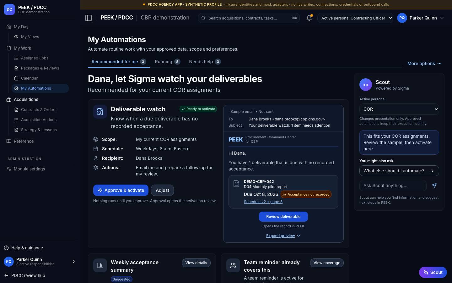 My Automations — /pdcc/my-work/automations