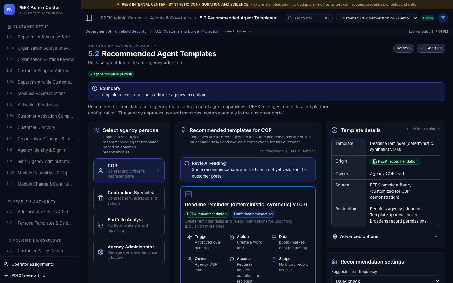 Automation overview and agent templates — /peek/customers/tenant-a/5-2