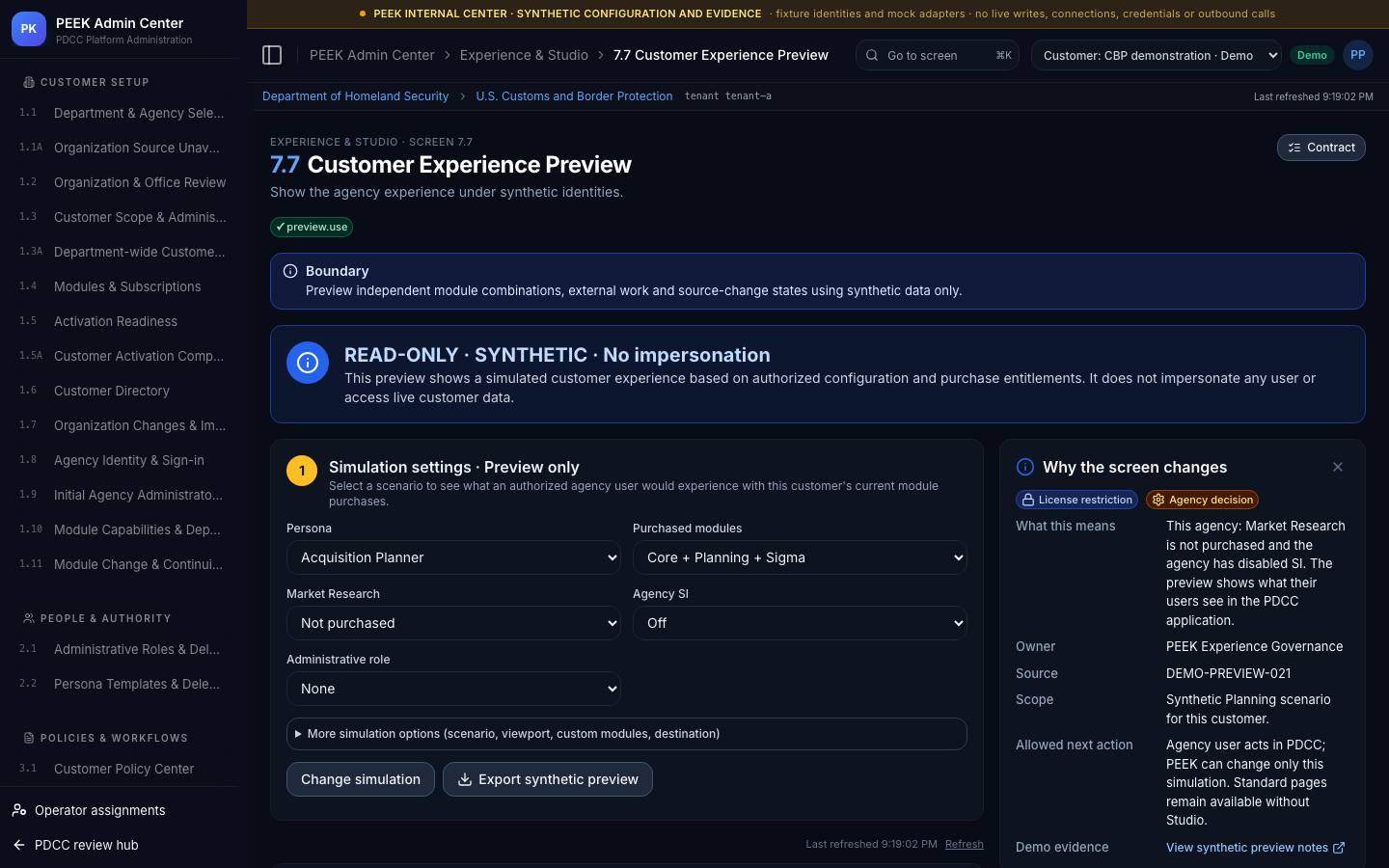 Synthetic previews — /peek/customers/tenant-a/7-7