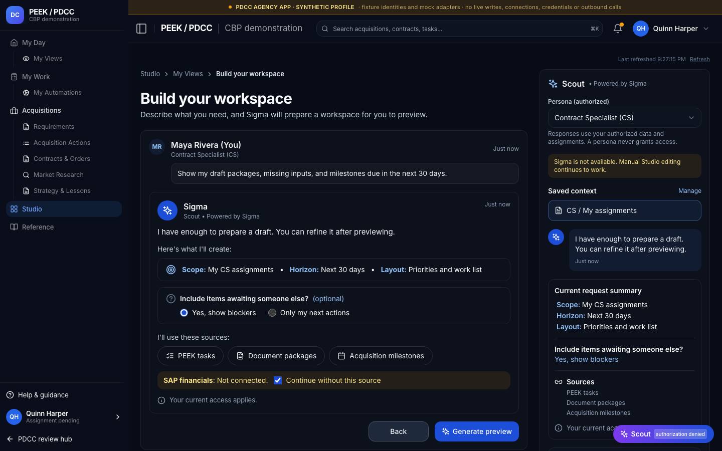 Describe, compose and edit a view — /pdcc/studio/describe